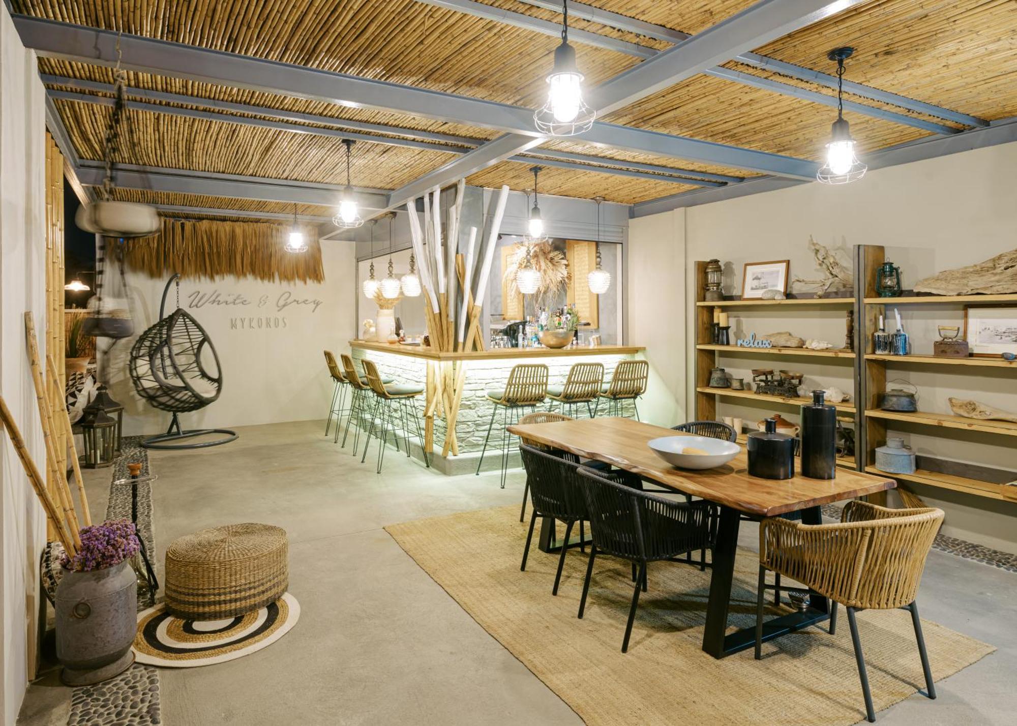 White And Grey Apartment Mykonos Town Bagian luar foto