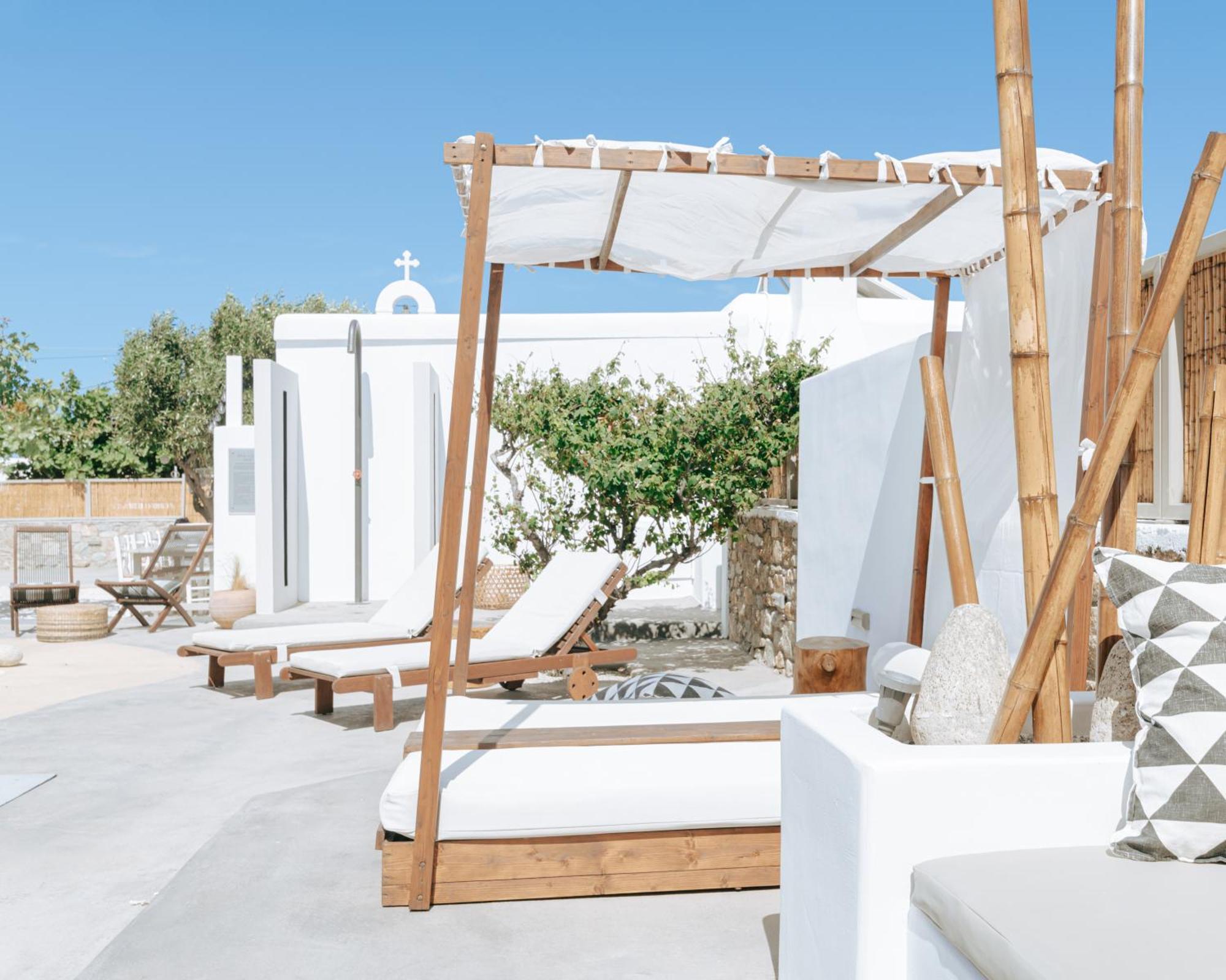 White And Grey Apartment Mykonos Town Bagian luar foto