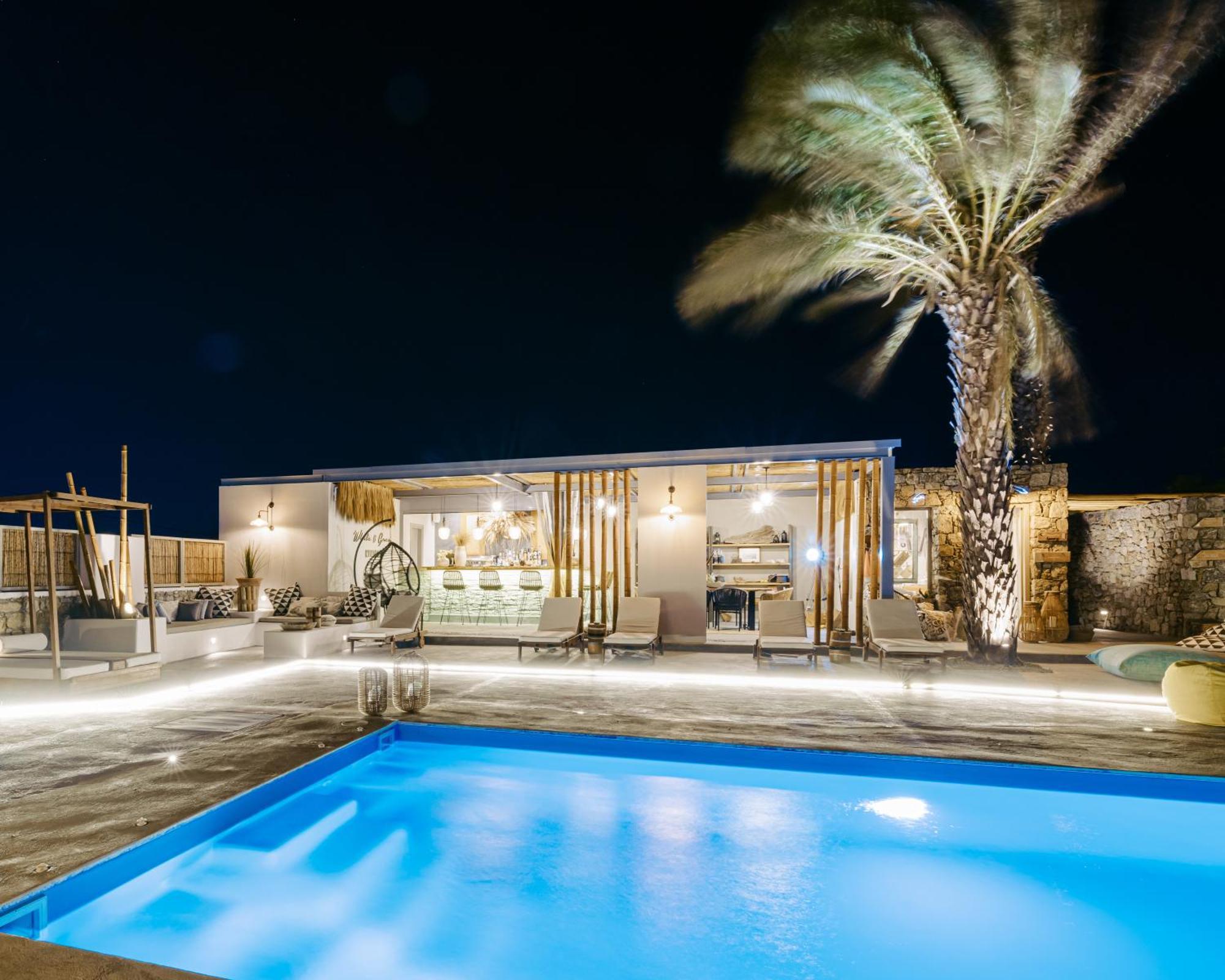 White And Grey Apartment Mykonos Town Bagian luar foto