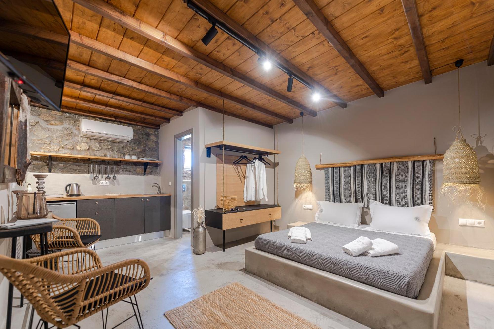 White And Grey Apartment Mykonos Town Bagian luar foto